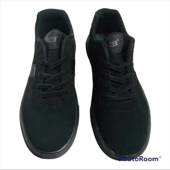 NEW G.H. BASS & CO. Slip-On Laced Shoe Boy's Size 3 Kid's Medium Width Black NIB - Picture 2 of 16